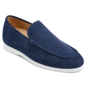 5 CM / 1.95 Inches CMR CHAMARIPA Men's Elevator Shoes - Suede Apron Toe Loafers