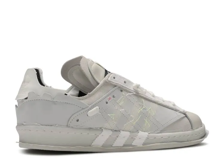 Adidas HELEN KIRKUM X CAMPUS 80S 'DECONSTRUCTED' sneakers, white