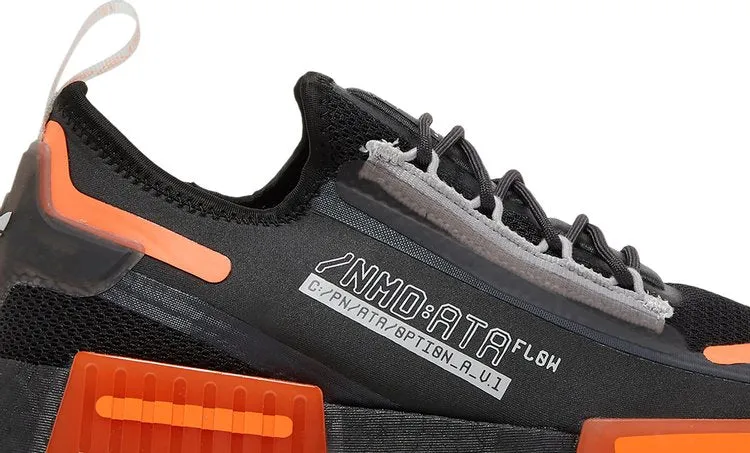 Adidas NMD_R1 Spectoo 'Black Team Solar Orange' sneakers, black