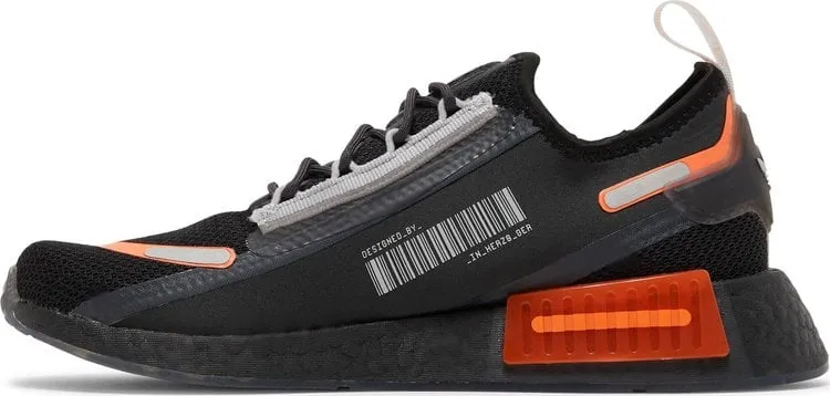 Adidas NMD_R1 Spectoo 'Black Team Solar Orange' sneakers, black