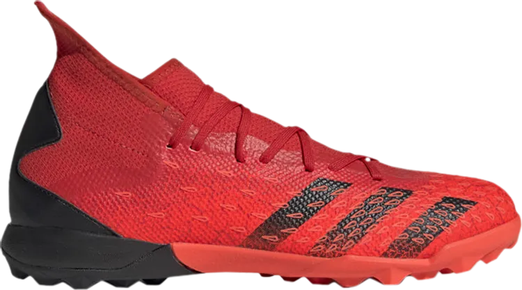 Adidas Predator Freak.3 TF 'Demonscale - Solar Red' sneakers, red