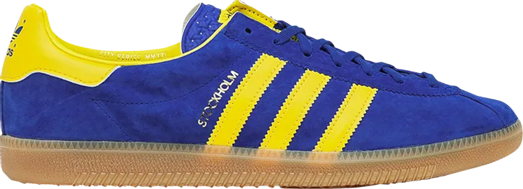Adidas Stockholm 'Royal Blue Yellow Gum' sneakers, blue