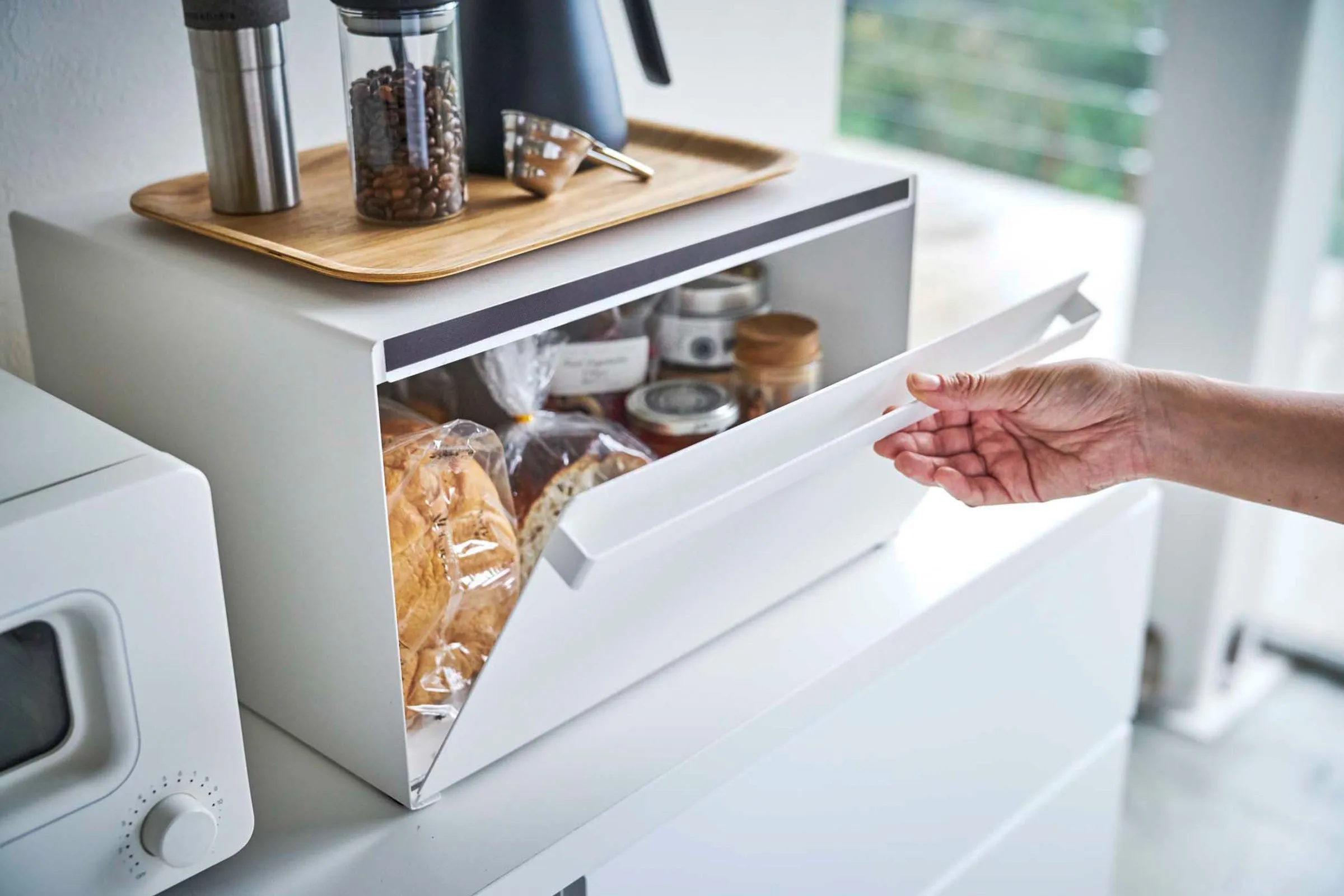 Bread Box - Two Styles - Steel from Yamazaki Home