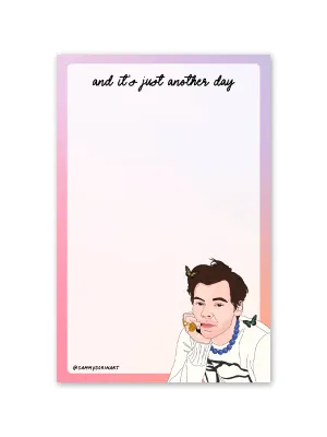 It's Just Another Day Notepad (Harry Styles)