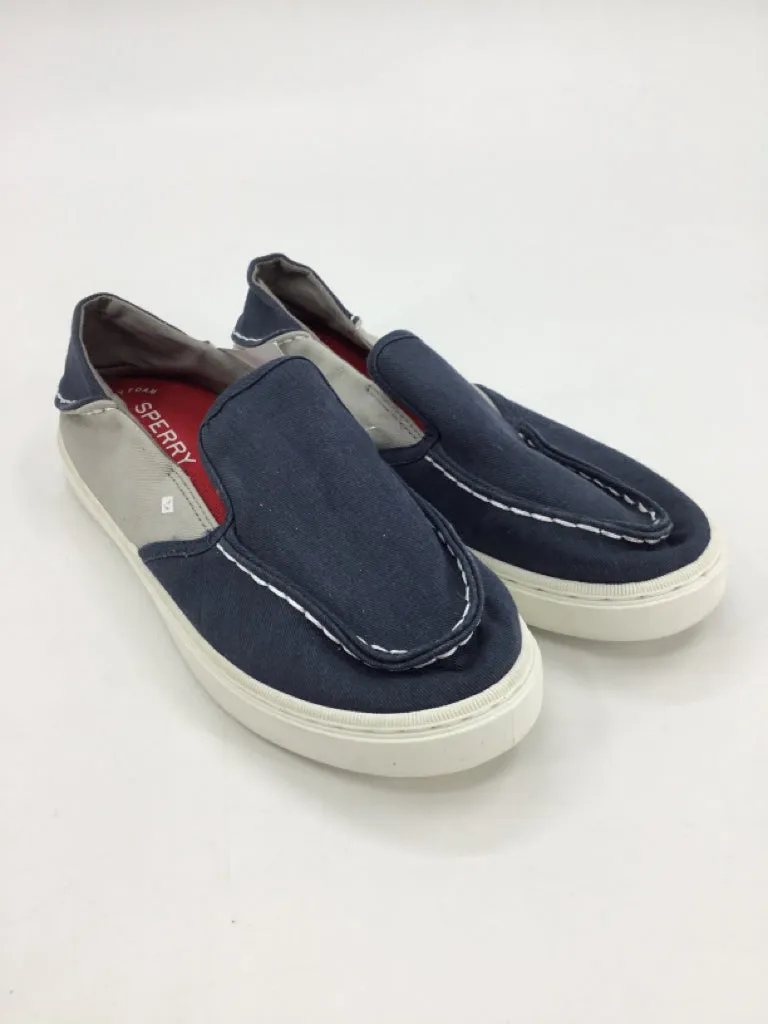 Sperry Child Size 4 Youth Blue Sneakers